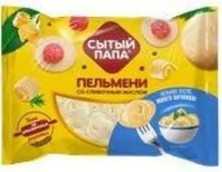 Пельмени со сливочным маслом 700 г сытый папа