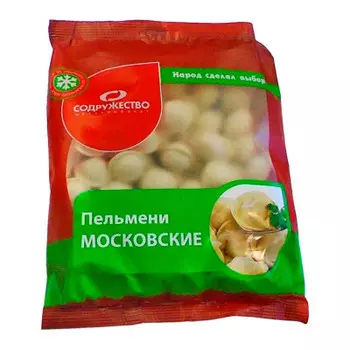Пельмени Содружество 500г московские