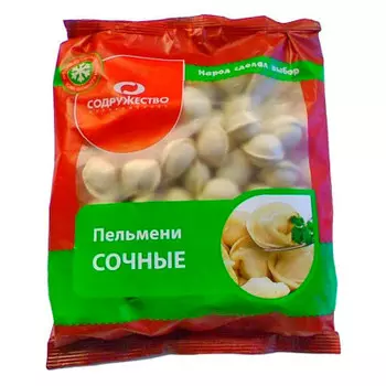 Пельмени содружество 500г сочные