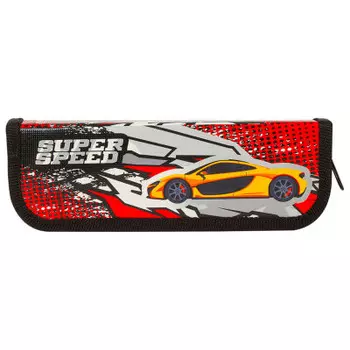 Пенал 1 отделение Юнландия машина 19х7см 229137