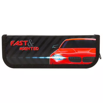 Пенал 1 отделение Юнландия машина 19х7см 229140