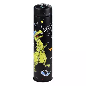 Пенал-тубус феникс+ злой дино 19.5 x4.7 x4.7 см металл 58345