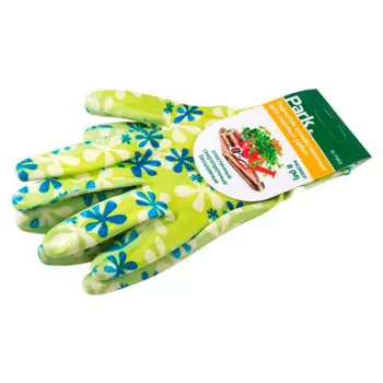 Перчатки хозяйственные парк el-f003 размер m полиэстер+нитрил