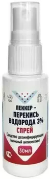 Перекись водорода леккер 30 мл спрей
