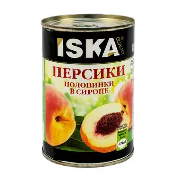 Персики иска 3100 г половинки ж/б для заказа сп