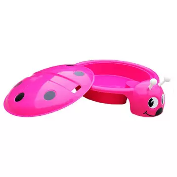 Песочница-бассейн божья коровка малиновый пл-с203-мт003