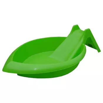 Песочница с горкой зеленый 505-мт015