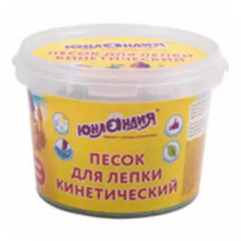 Песок для лепки кинетический Юнландия 2 формочки 500г изумрудный 104993