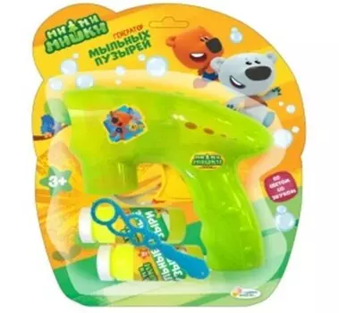 Пистолет д/пускания мыльных пузырей мимимишки играем вместе свет 2х50мл