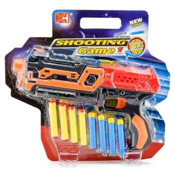 Пистолет умные игрушки с мягкими пулями 3720