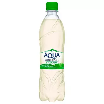 Питьевая вода аква минерале 0.5 л с соком мята-лайм негаз пл/б