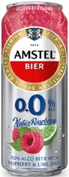 Пивной напиток амстел 0.43 л 0, 3% малина и лайм ж/б