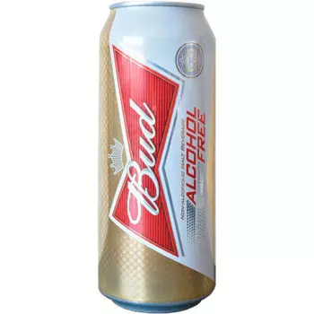 Пивной напиток бад 0,5л 0,5% безалкогольный ж/б