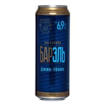 Пивной напиток барэль 0,449л 6,9% джин-тоник ж/б