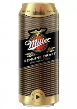 Пивной напиток миллер 0.45 л 4, 7% ж/б