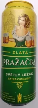 Пиво пражечка злата 0.5 л 4, 9% светлое ж/б