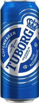 Пиво Tuborg 0.45 л б/алк ж/б