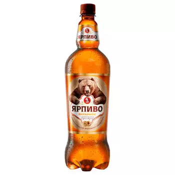 Пиво Ярпиво янтарное 1,35л 4,7% пл/б