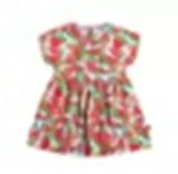 Платье р 128 красный 158мп-171-а