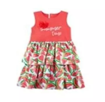 Платье р.134 красный 138л-165