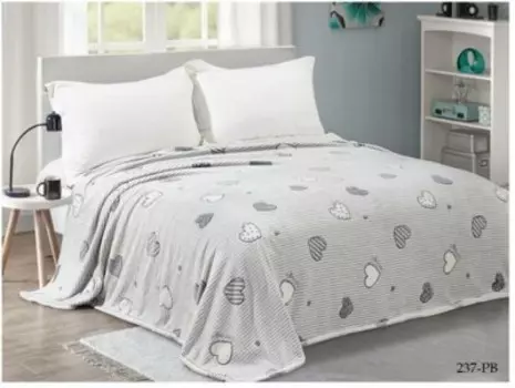 Плед клео бамбук 2 сп 180/237-pb