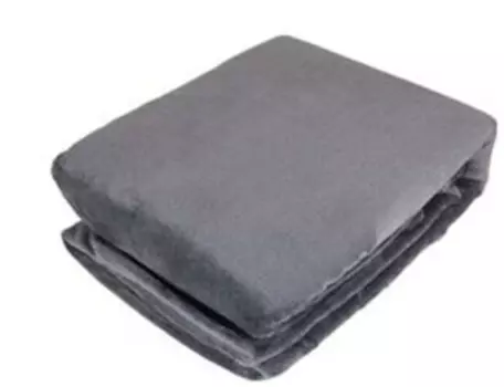 Плед микрофибра плайн серо-коричневый 200*220