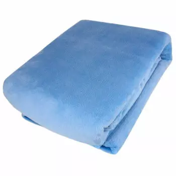 Плед микрофибра Plain голубой 200*220