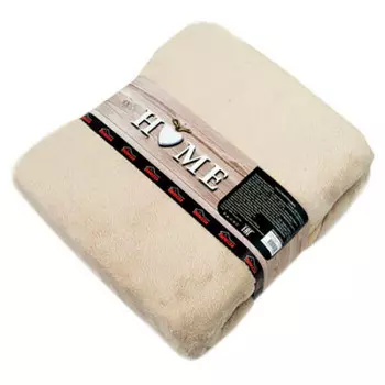 Плед микрофибра Plain кремовый 200*220