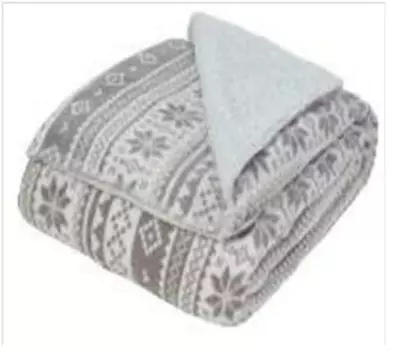 Плед микрофибра сканди серый 140 х200 см