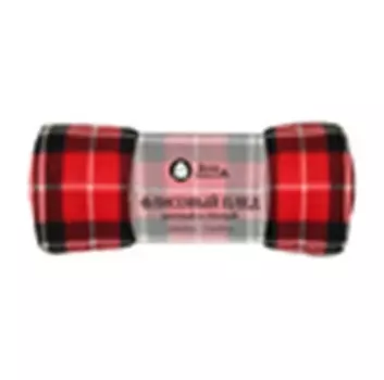 Плед сова и жаворонок 150*200 флисовый клетка