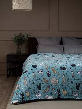 Плед текстрепублик фланель печатный скртука 140*200 см арт.37403