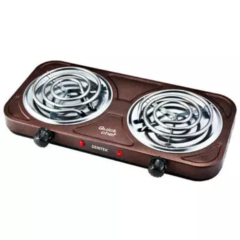 Плитка электрическая Centek CT 1509 коричневый 2 конфорки