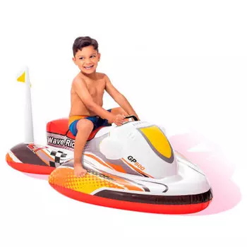 Плот для плавания скутер с ручками интекс 117*77 см от 3 лет и57520