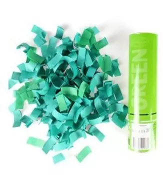 Пневмохлопушка патибум 20 см зеленое конфетти