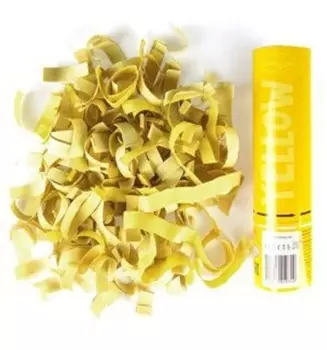 Пневмохлопушка патибум 20 см желтое конфетти