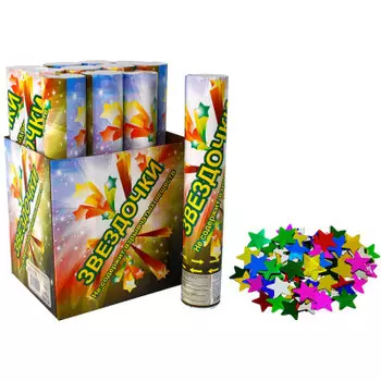 Пневмохлопушка там-там звездочки 29см 9126-30