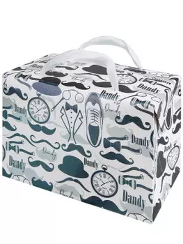 Подарочный пакет-коробка миленд джентельмен 15*11*9 см пкп-9063