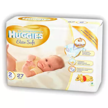 Подгузники Huggies Elite Soft 27шт 3-6/4-7кг 2