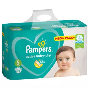 Подгузники Pampers Active Baby 110шт Junior 11-16кг 5