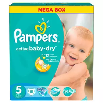 Подгузники Pampers Active Baby 111шт Junior 11- 18кг 5