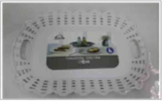 Поднос 34, 2*26.7 см прямоугольный Absolut Home белый 1503