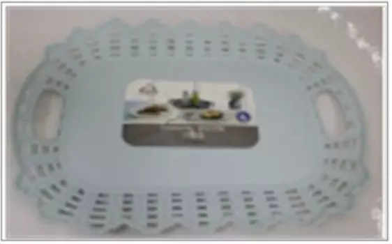 Поднос 47*36.5 см Absolut Home прямоугольный голубой 1505