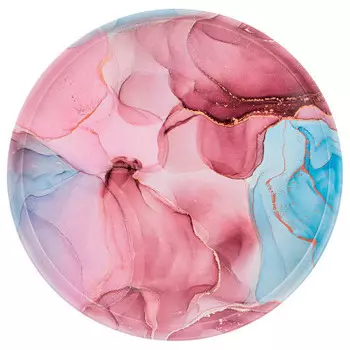 Поднос сервировочный 33*2.1 см агнесс топаз 898-046