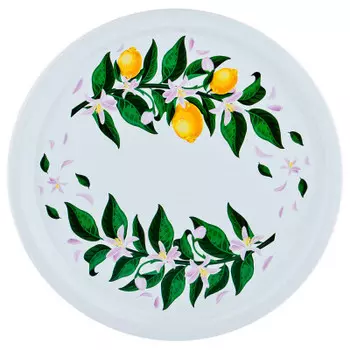 Поднос сервировочный 40 см агнесс лимоны 913-142