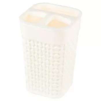 Подставка д/зубных щеток пласт тим осло 11,3см молочный pt1344мл-36