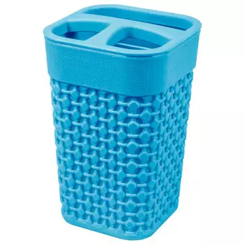 Подставка д/зубных щеток пласт тим осло 11,3см туманно-голубой pt1344тг-36