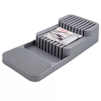 Подставка для ножей Unigood 39, 5*13, 7*7.3 см серая ea19072