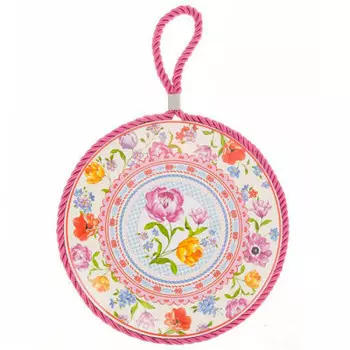 Подставка п/горячее разноцветные тюльпаны 16/17 см фарфор п/у m0661008