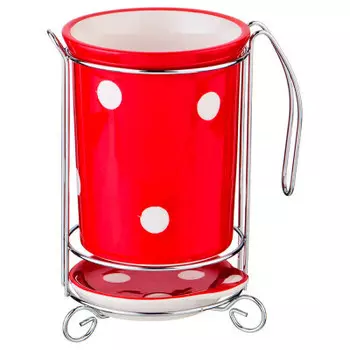 Подставка п/кухонные приборы арти-м 10, 5*10, 5*16 м горошек 358-1311