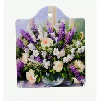 Подставка под горячее 16*19см цветы fd033